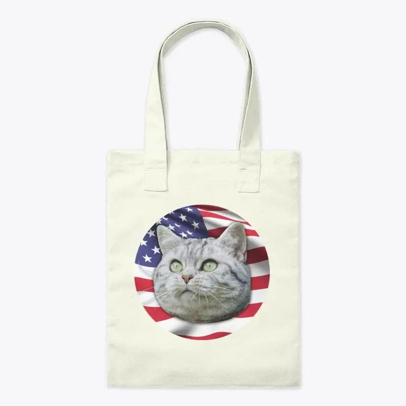 Patriotic Cat Logo