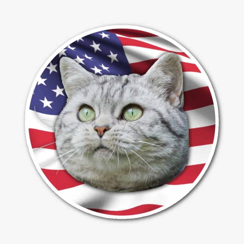 Patriotic Cat Logo